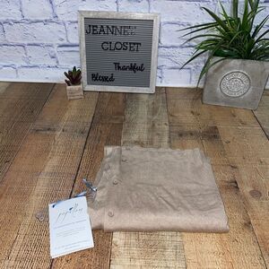 New Scene Weaver Papillon Multi-Way Scarf tan beige Womens One Size NWT